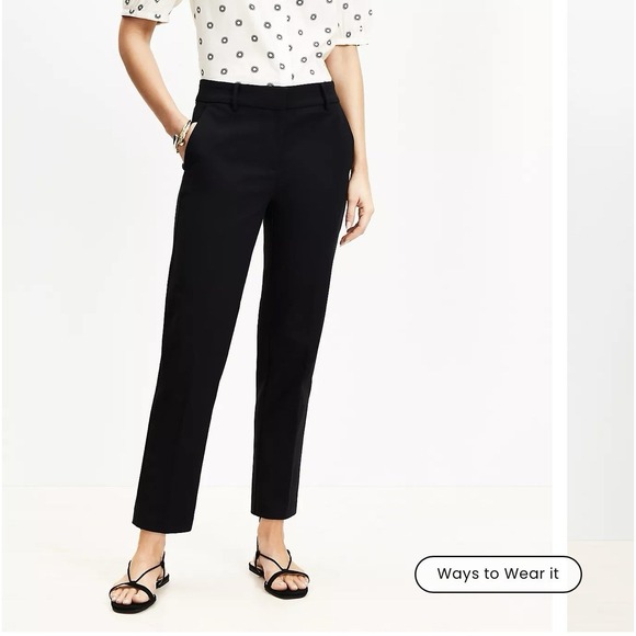 Loft The Riviera slim pants Curvy Women's size 4 Petite NWT MRSP $89.95‎ - Picture 1 of 8